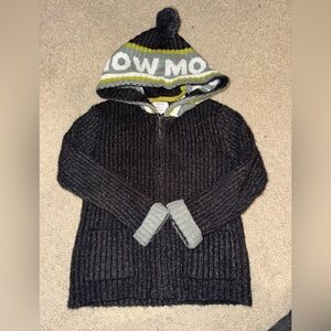 Zara size 3-4 years knit zip up sweater